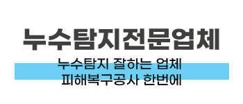 안양시 누수탐지·피해복구 전문