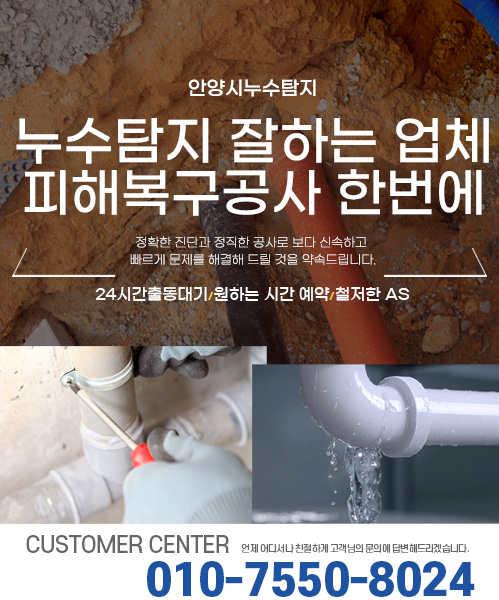 누수탐지 잘하는 업체 피해복구공사 한번에 모바일 비주얼 0